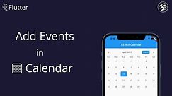 Add Events to Table Calendar | Calendar with Flutter | Table Calendar| ESTech | Elai Shane
