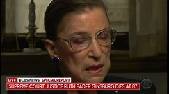 Justice Ruth Bader Ginsburg dies at 87