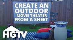 Easy Does It: DIY Outdoor Movie Screen | HGTV