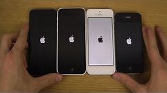 iPhone 5S iOS 8 vs. 5C iOS 8 vs. 5 iOS 8 vs. 4S iOS 8 - Which Is Faster?