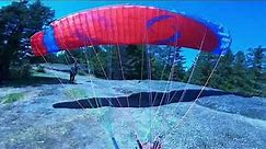 Paragliding Mount Prevost, Vancouver Island