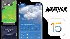 NEW iOS 15 Weather App On iPhone