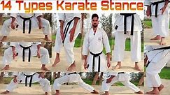 14 Types Beginner to Advanced Karate Stance | How to Do Karate Dachi | Karate Roshan Yadav