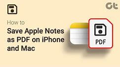 How to Save Apple Notes as PDF on iPhone and Mac | Convert Apple Notes to PDF