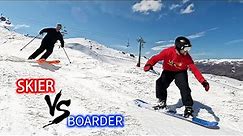 Skier VS Snowboarder Race