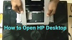 How to Open an HP Touchsmart Desktop Computer All in One