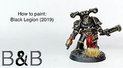 How to Paint a Black Legion Chaos Space Marine (2019)