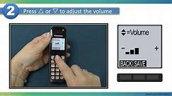 Panasonic - Telephones - Function - Adjust the handset ringer volume. Models listed in Description.