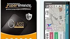 Supershieldz (2 Pack) Designed for Garmin DriveSmart 61/65 / 71/76 Tempered Glass Screen Protector, Anti Scratch, Bubble Free