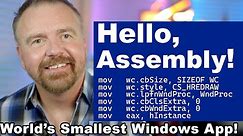 Hello, Assembly! Retrocoding the World's Smallest Windows App in x86 ASM