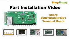 Free Sharp DUNTKE208FM01 Terminal Boards Replacement Guide for Sharp LCD TV Repair