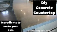 Diy Concrete Countertop Mix - High Strength Concrete Formula for your Concrete Countertop how to