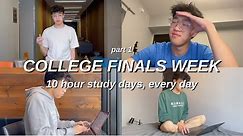 COLLEGE FINALS WEEK | studying 10 HOURS a day & becoming the MOST PRODUCTIVE STUDENT *exam week vlog