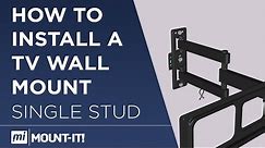 How to Install a TV Wall Mount (Single Stud Articulating TV Wall Mount)
