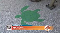 How to fix and replace ugly, cracked concrete with Rubber Stone AZ