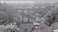 Snow blankets North Yorkshire as up to 25cm predicted in parts of England and Wales