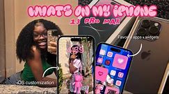 WHATS ON MY IPHONE 13 PRO MAX| iOS 16 customization | widgets & must have apps *summer 2023