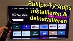 Philips TV Fernseher Apps installieren & deinstallieren - Anleitung deutsch