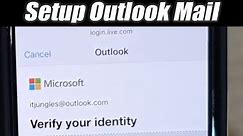 How to Setup Outlook Email to iPhone Mail App | iOS 13