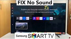 How To FIX No Sound On Samsung Smart TV
