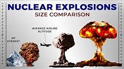 Most Powerful Explosions Size Comparison