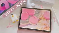 🍎 iPad Air 4th Gen Rose Gold Unboxing + Apple Accessories [asmr, no talking, no music]