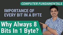 Why 1 Byte Is Always Equal To 8 Bits | Binary Number System | Bits And Bytes Explained