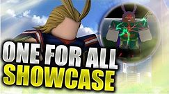 ONE FOR ALL / SHOOT STYLE FULL SHOWCASE | Heroes Online | Roblox