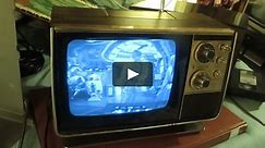 Testing the Zenith Portable Television G1176X with a VHS tape of Star Wars