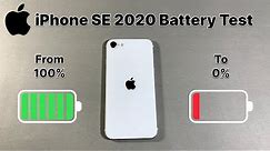 iPhone SE 2020 Battery Test in 2024🔥| 100% To 0%