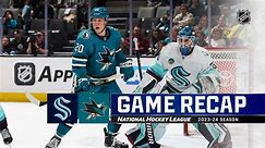 Kraken @ Sharks 1/30 | NHL Highlights 2024