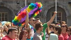 LGBT Irish celebrate vote to allow gay marriage