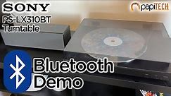 Sony PS-LX310BT Turntable Bluetooth Setup Demo