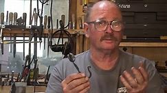 Leaf end wall hook - blacksmithing for beginners