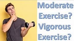 What is Moderate Exercise? What is Vigorous Exercise? Let's Use the "TALK TEST"!