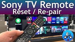Sony TV remote Fix. Reset / Re-pair. Bravia Android TV.