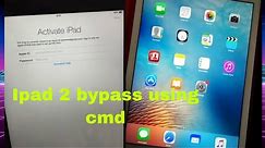 IPAD 2 BYPASS ICLOUD APPLE ID FOR FREE USING CMD IOS 9.3.5
