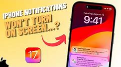 How To Fix Notifications Won't Turn On iPhone Screen | SOLVED!