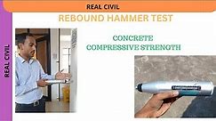 Rebound hammer test : how to find compressive strength of concrete : non destructive testing