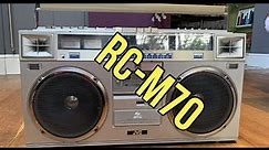 JVC RCM70 Radio Cassette Appraisal Before Repair. RC-M70 Boombox Restoration.