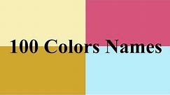Colours name in English Part 1 | all paint Color name list | palette names