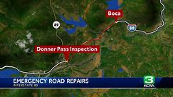 Emergency repairs are expected to bring delays on I-80 in the Sierra. Here’s when