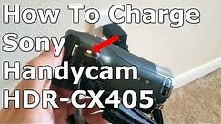 How To Charge Sony Handycam