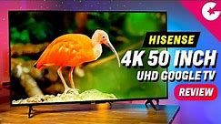 Hisense 4K 50inch UHD TV Unboxing & Review (50A6H) - Best GOOGLE TV in 2022!!