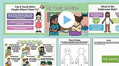 PSHE and Citizenship KS1 Body Awareness and Consent My Body Is Mine Lesson Pack