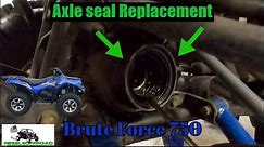 Kawasaki Brute Force 750 Front Axle Seal Install and Replacement