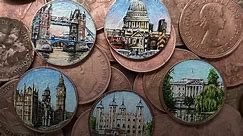Essex artist paints famous UK landmarks on coins