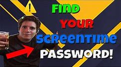Screentime Bypass - How To Find Screentime Passcode *UPDATE*
