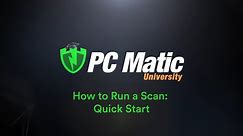 How to Run a PC Matic Scan