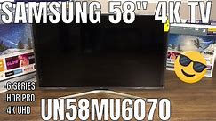 Samsung 58” 4K Smart LED HDTV | MU6070